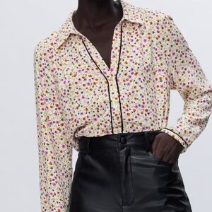 Zara Floral Print blouse